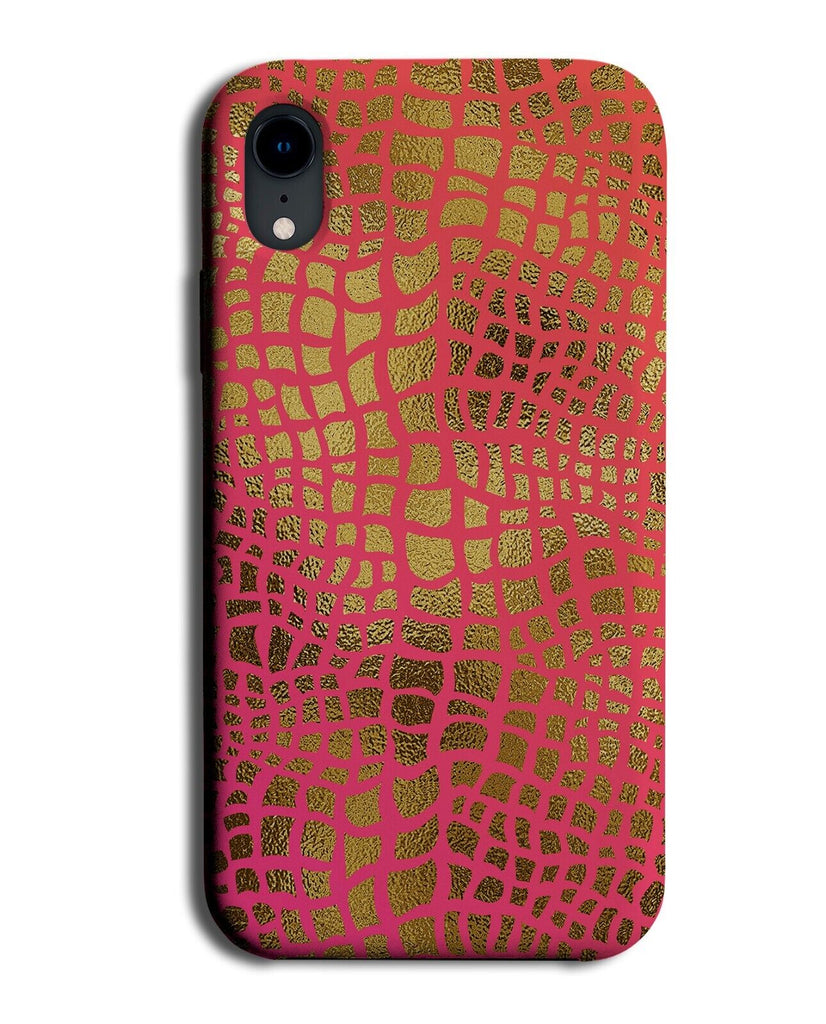 Alligator Skin Print Phone Case Cover Alligators Gator Pattern Scales Pink AY41