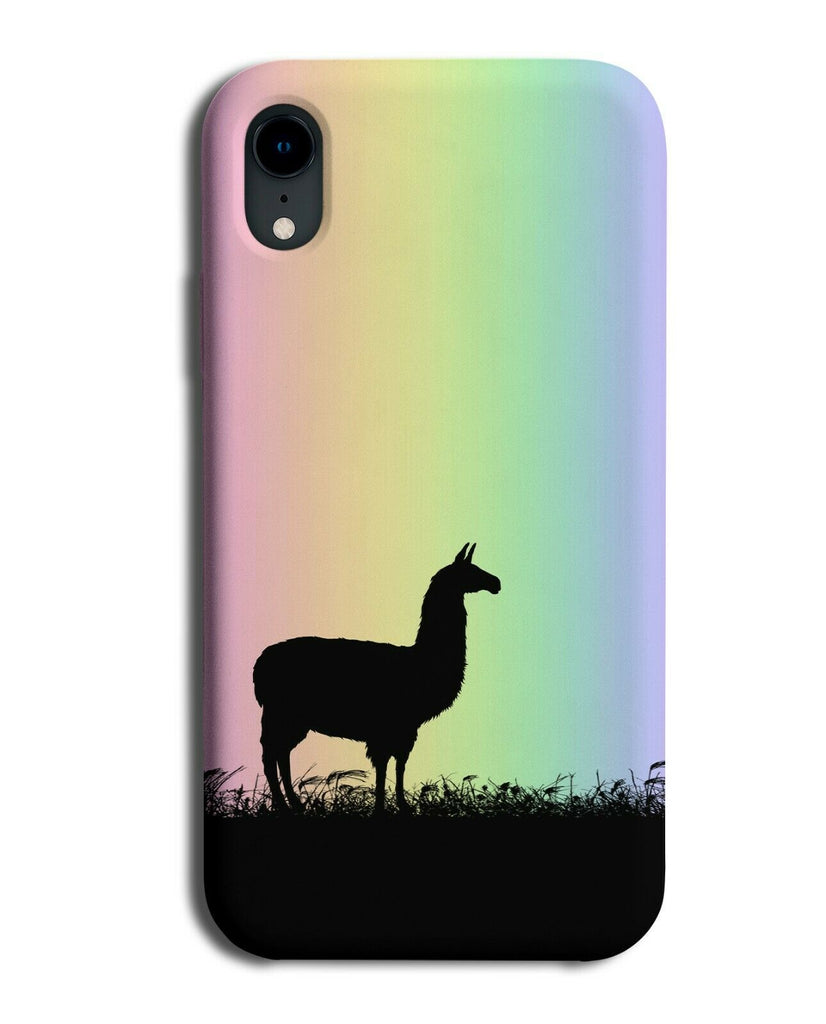 Llama Phone Case Cover Llama Alpaca Alpacas Rainbow Colourful i091