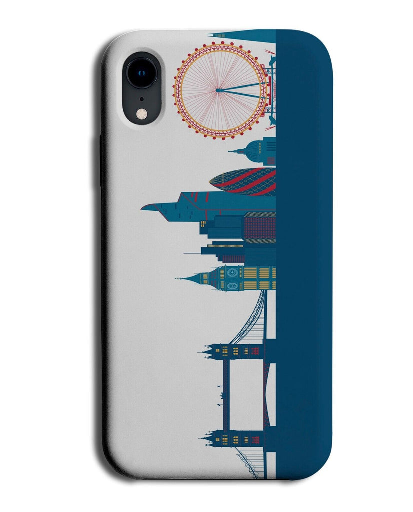 London Skyline Silhouette Phone Case Cover City Londons Landmarks Shapes P954