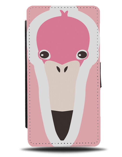 Pink Flamingo Head Sticker Flip Wallet Case Stickers Print Coloured Colour J393