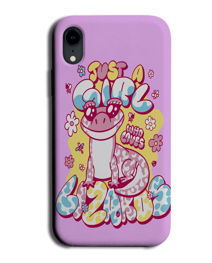 Just A Girl Who Loves Lizards Phone Case Cover Lizard Girl Female Owner P943