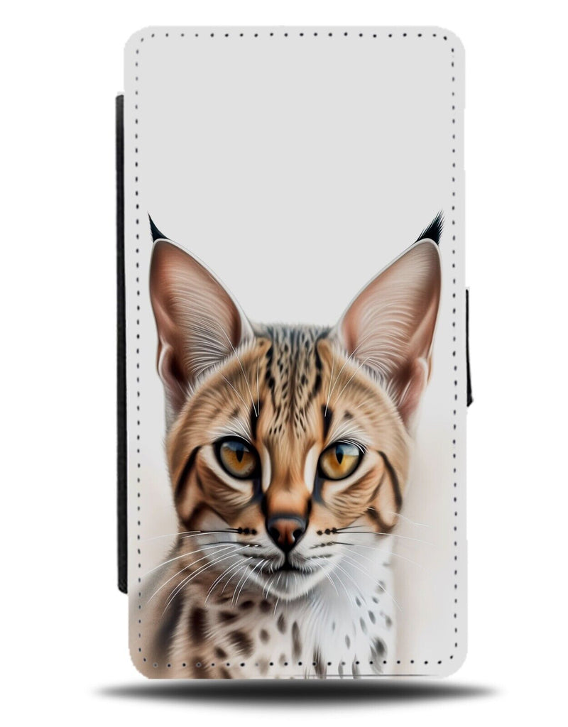 Watercolour Savannah Cat Flip Wallet Case Cats Savanna African Africa Small DG74