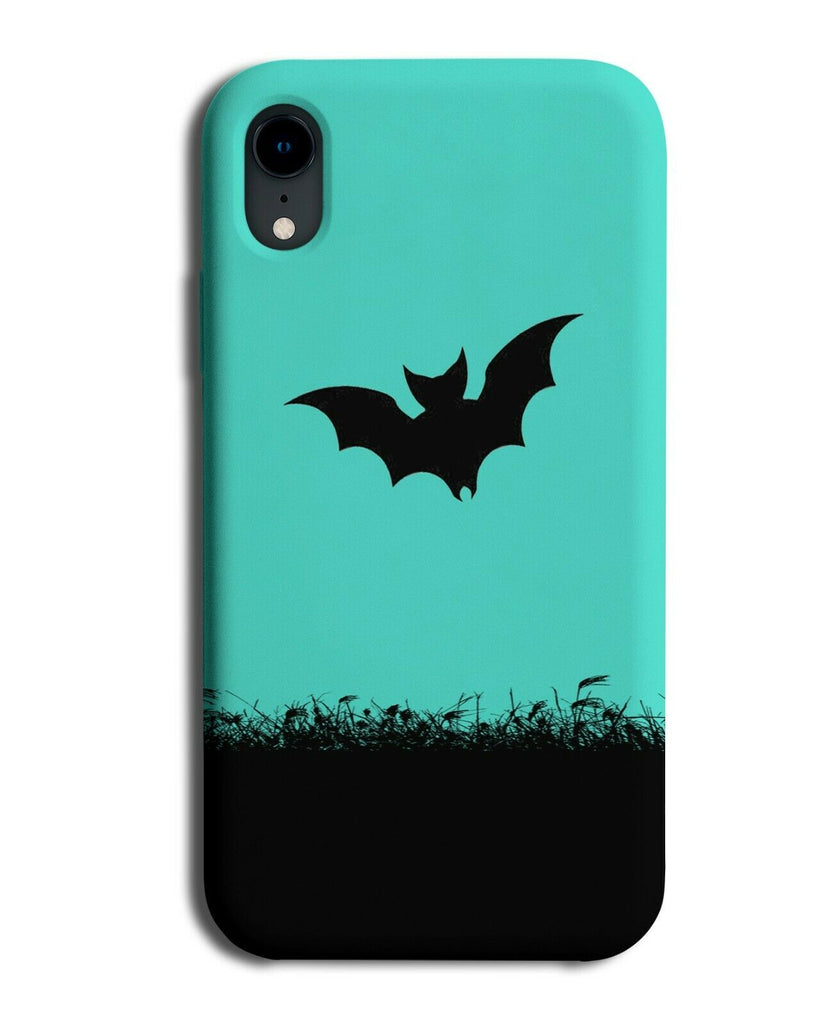Bats Silhouette Phone Case Cover Bat Turquoise Green i260