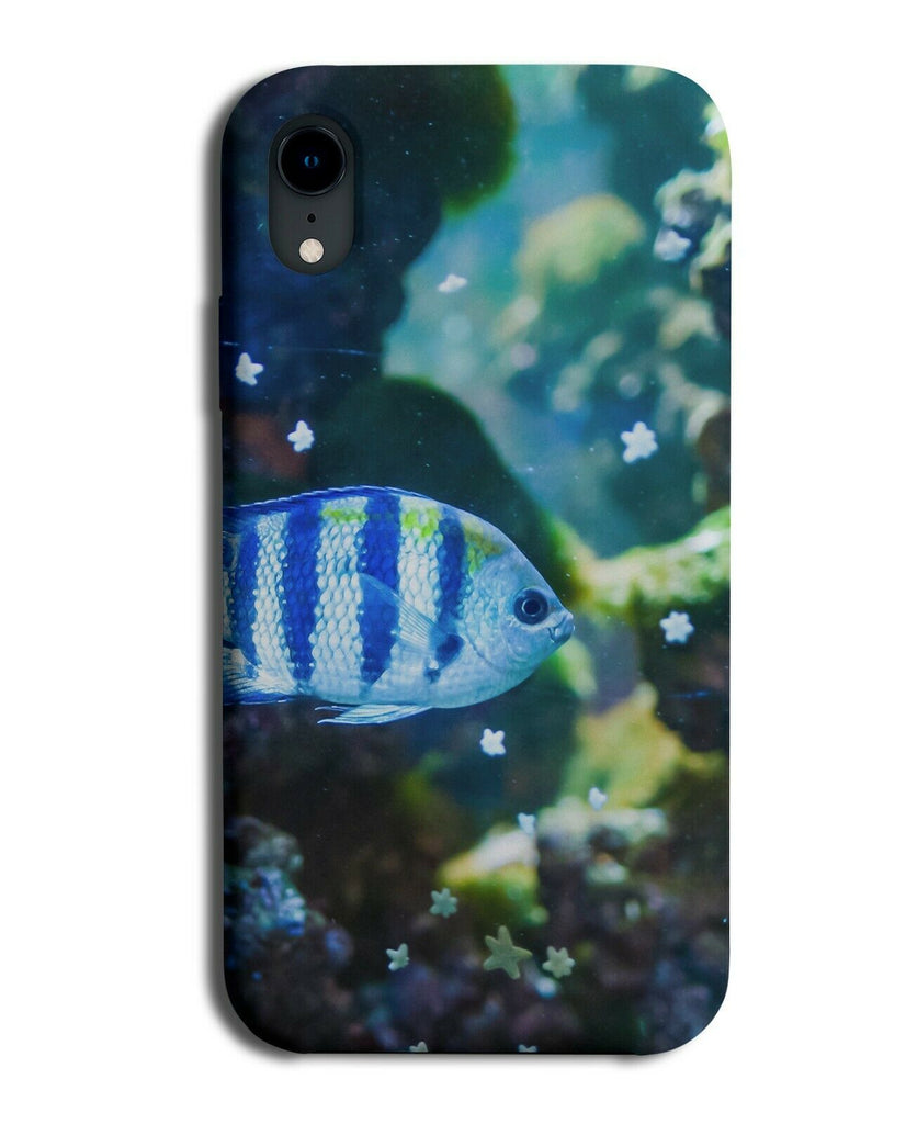 Underwater Blue Tropical Fish Phone Case Cover Swimming Photo Picture H239