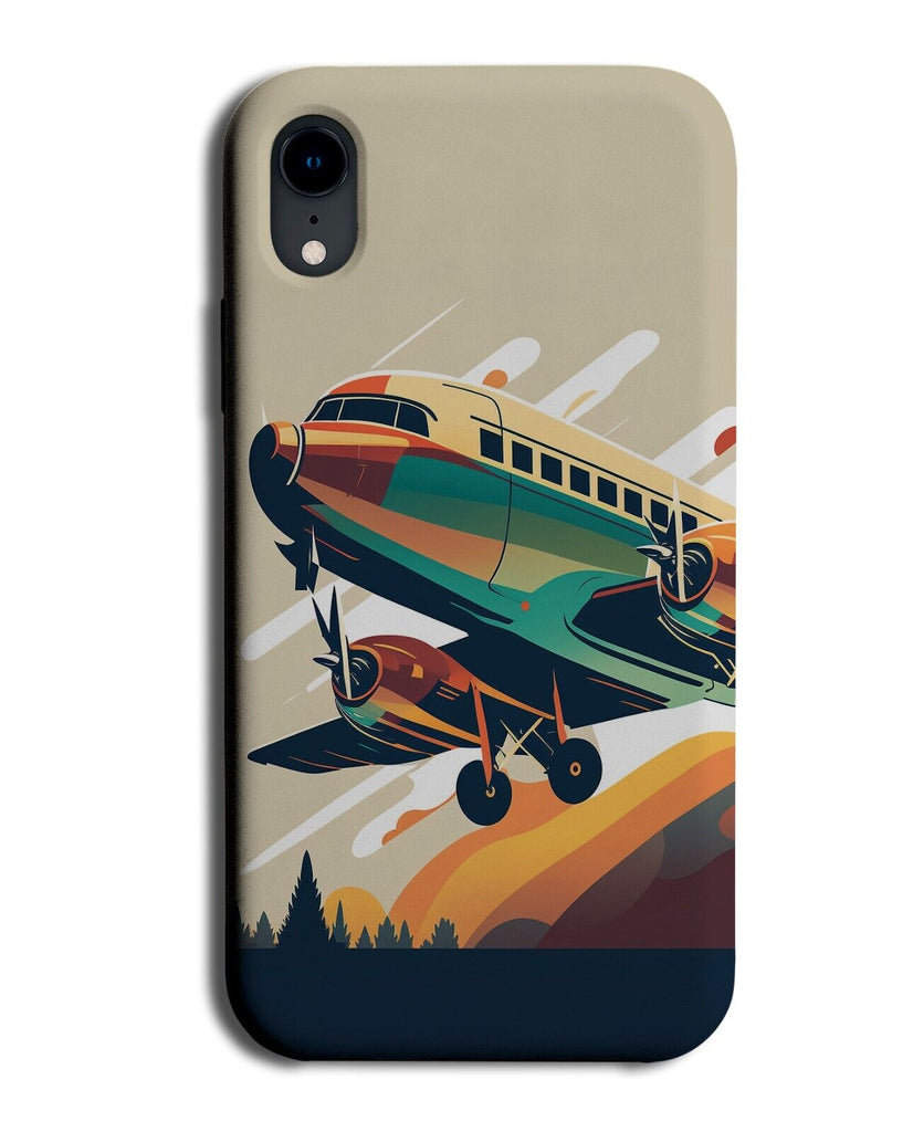 Jumbo Jet Taking Off Phone Case Cover Plane Flying Fly Over Land Airplane BY73