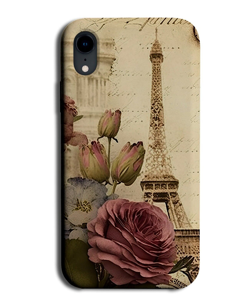 Eiffel Tower Scrapbook Phone Case Cover Building Paris France French Retro BW36