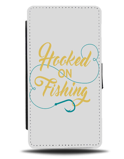 Hooked Of Fishing Flip Wallet Case Rod Rods Hook Symbol Shapes Shape J359
