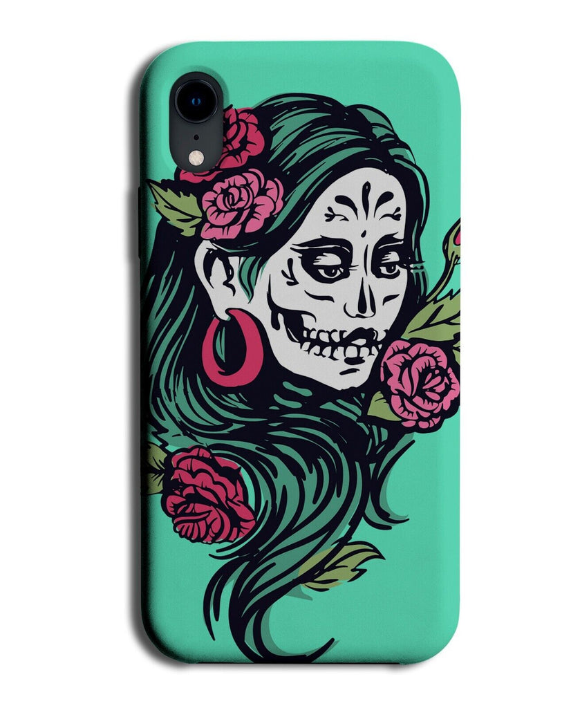 Vintage Day Of The Dead Mexican Womans Face Phone Case Cover Head Makeup Q271