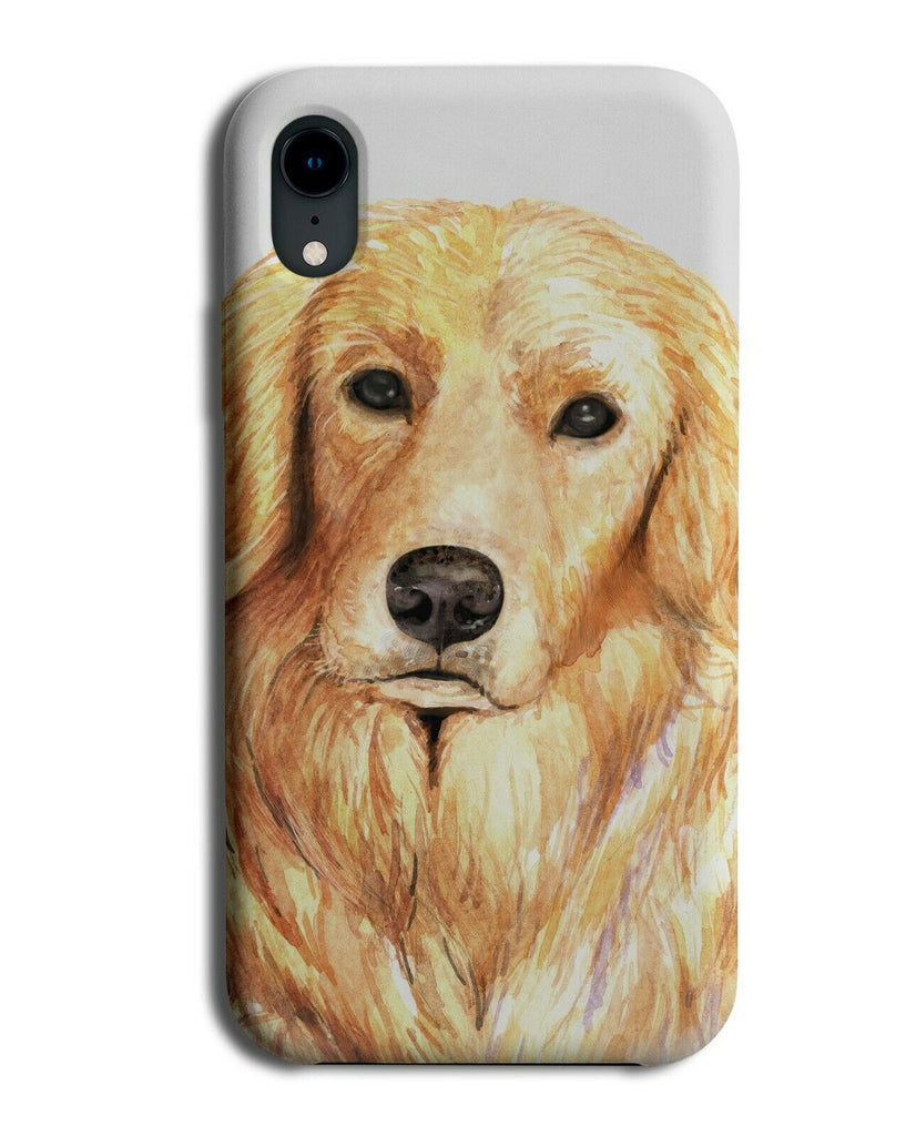 Golden Retriever Phone Case Cover Dog Oil Painting Artwork Face Portrait K711