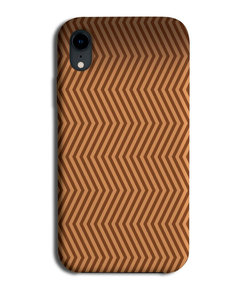 Orange and Brown Zig Zag Lines Phone Case Cover Stripes ZigZag Shapes E633
