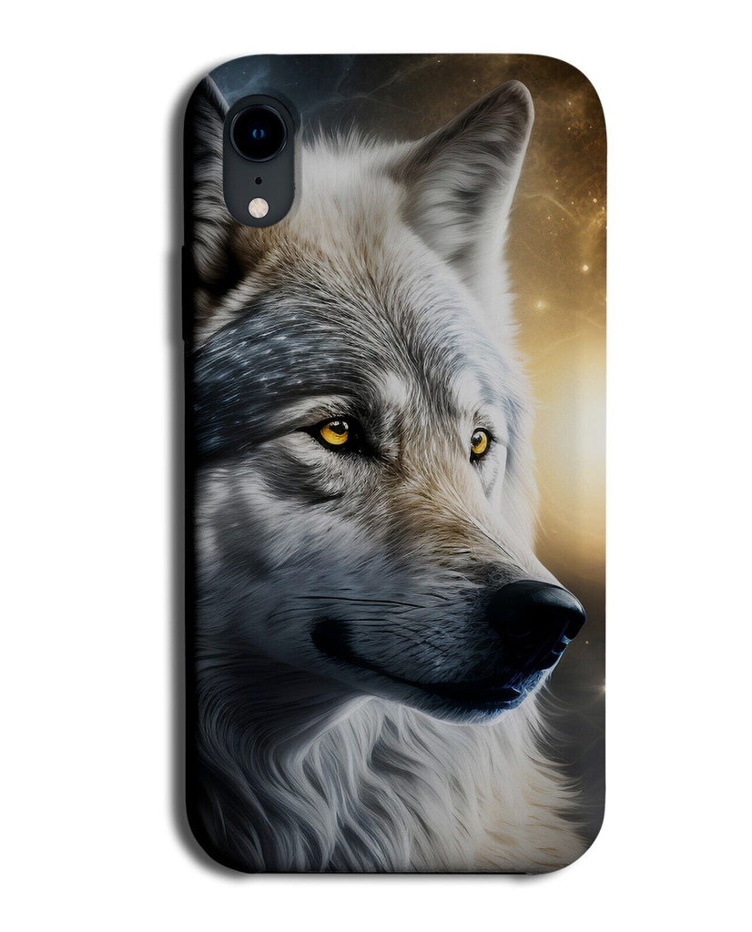 Dark Gothic Wolves Head Phone Case Cover Wolf Walf Goth Animal Animals Pic AS76