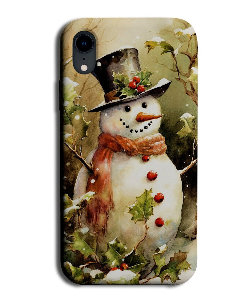 Classic Snowman Christmas Card Phone Case Cover Cards Picture Photo Snowmen CT74