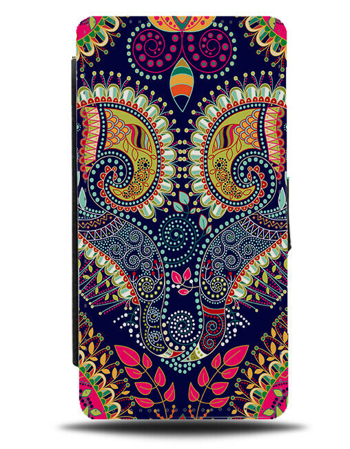 Colourful Indian Market Carpet Print Pattern Flip Wallet Case Moroccan G649