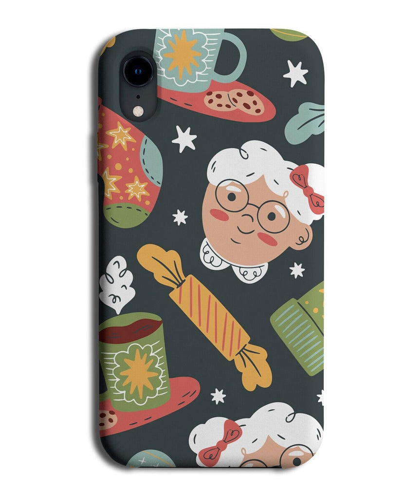 Mrs Clause Pattern Phone Case Cover Miss Lady Woman Mr Christmas Style N674