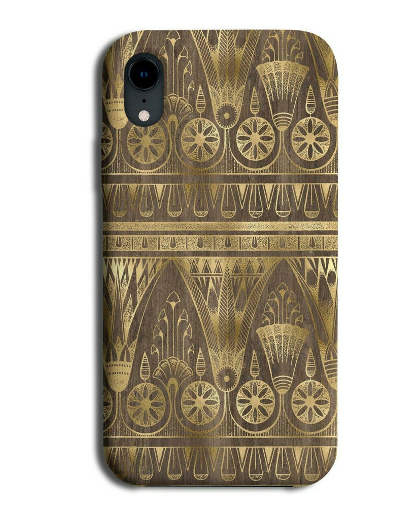 Golden Egypt Print Phone Case Cover Gold Vintage Church Design F480