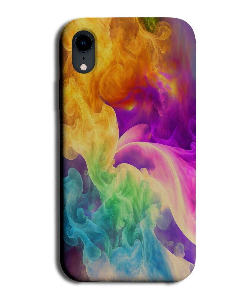 Colourful Fire Smoke Picture Phone Case Cover Smokey Effect Clouds Rainbow P307A