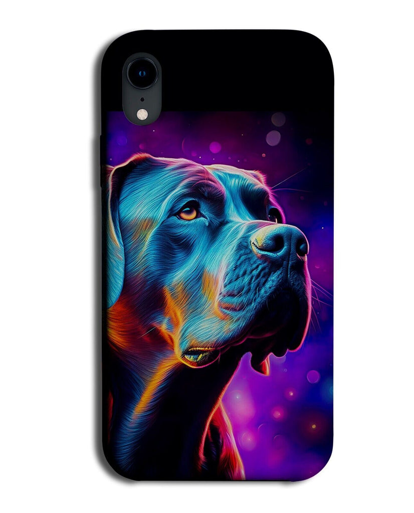 Colourful Rottweiler Face Phone Case Cover Rottweilers Black Labrador Head CM65
