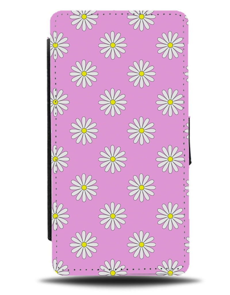 Pink Daisy Chain Pattern Flip Wallet Case Daisies Sprint Floral Flower Girl AI05