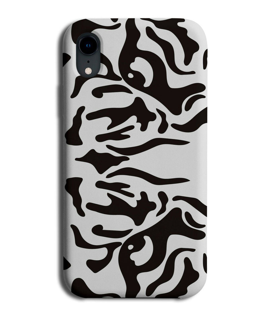Black and White Tigers Eyes Phone Case Cover Tiger Face Close Up Drawing K348