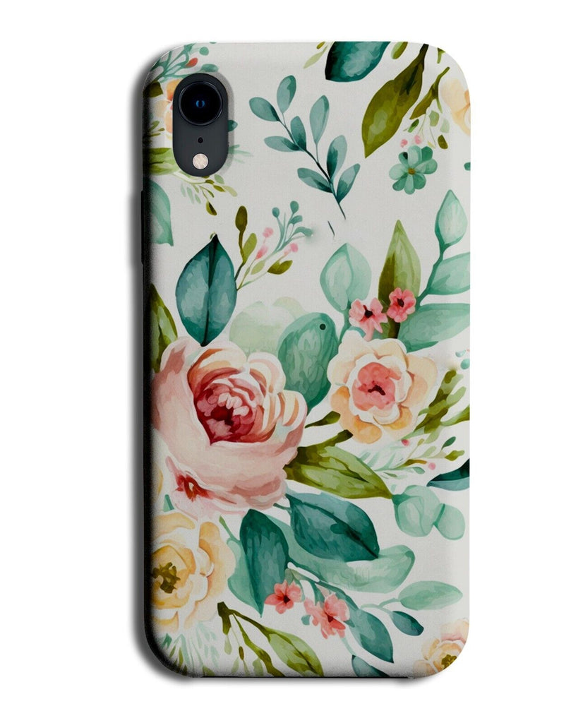 Watercolour Flowers Phone Case Cover Flower Nature Floral Vintage Style BB13