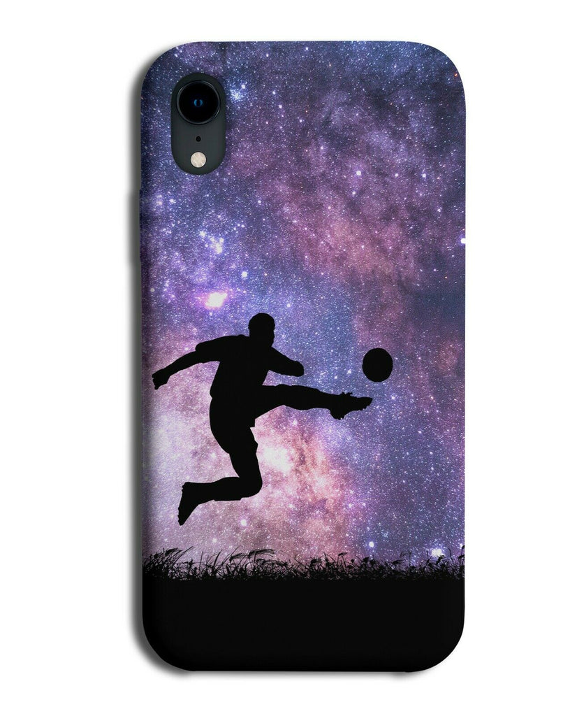 Football Phone Case Cover Footballs Ball Footballer Space Stars Night Sky i716