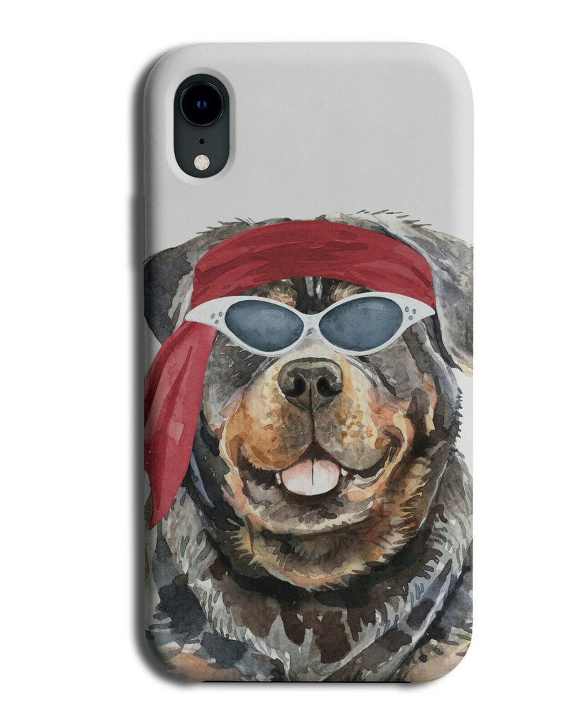 Hippy Rottweiler Phone Case Cover Stylish Fashion Picture 60s 70s Retro K746