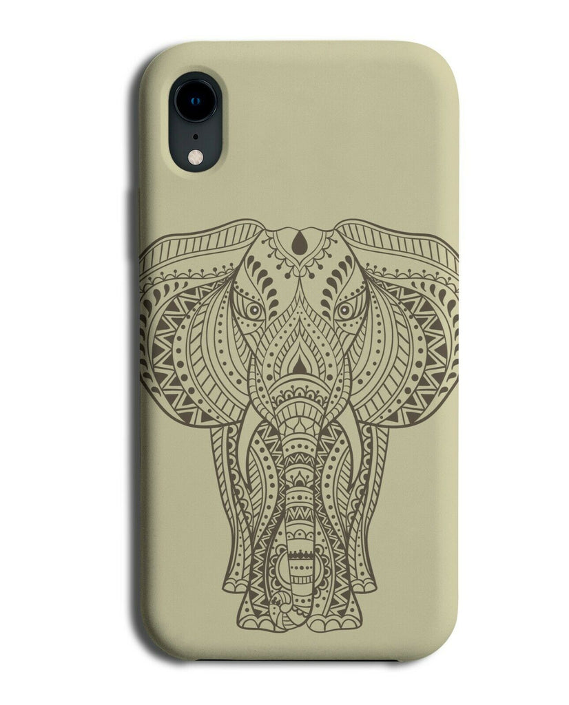 Tribal Elephant Drawing Phone Case Cover Design Elephants Pattern Indian G772