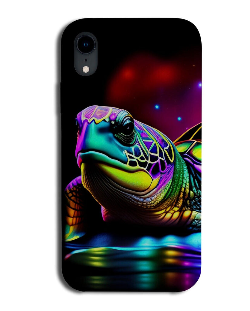 Colourful Neon Style Turtle Head Phone Case Cover Turtles Face Amphibian BQ91