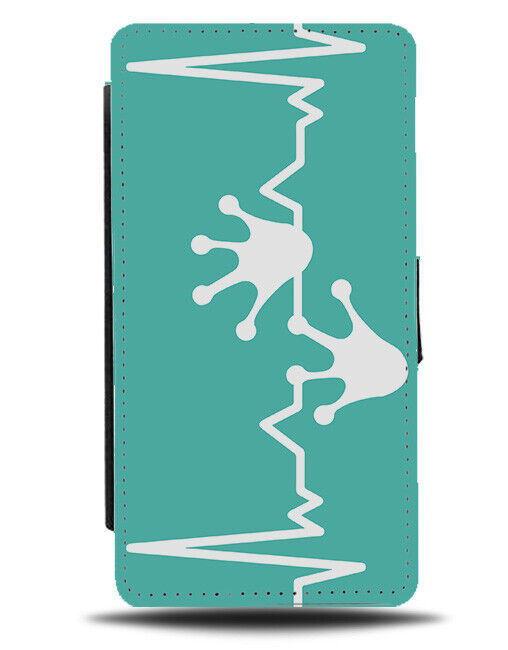 Reptile Webbed Feet Flip Wallet Case Heartbeat Pulse Reptiles Gift Present K226