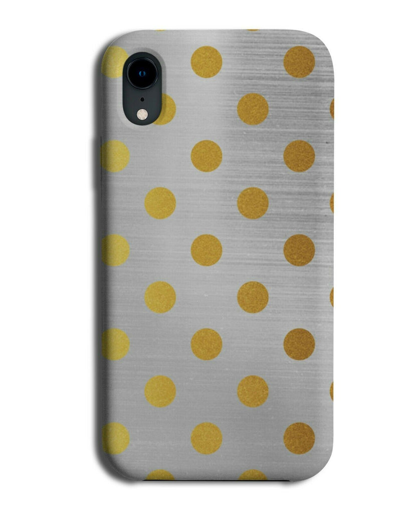 Silver and Golden Spotted Phone Case Cover Dots Spotty Spots Design Gold i501