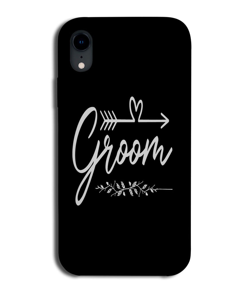 Black Coloured Wedding Groom Phone Case Cover Grooms Groomsman Mens Men DE46