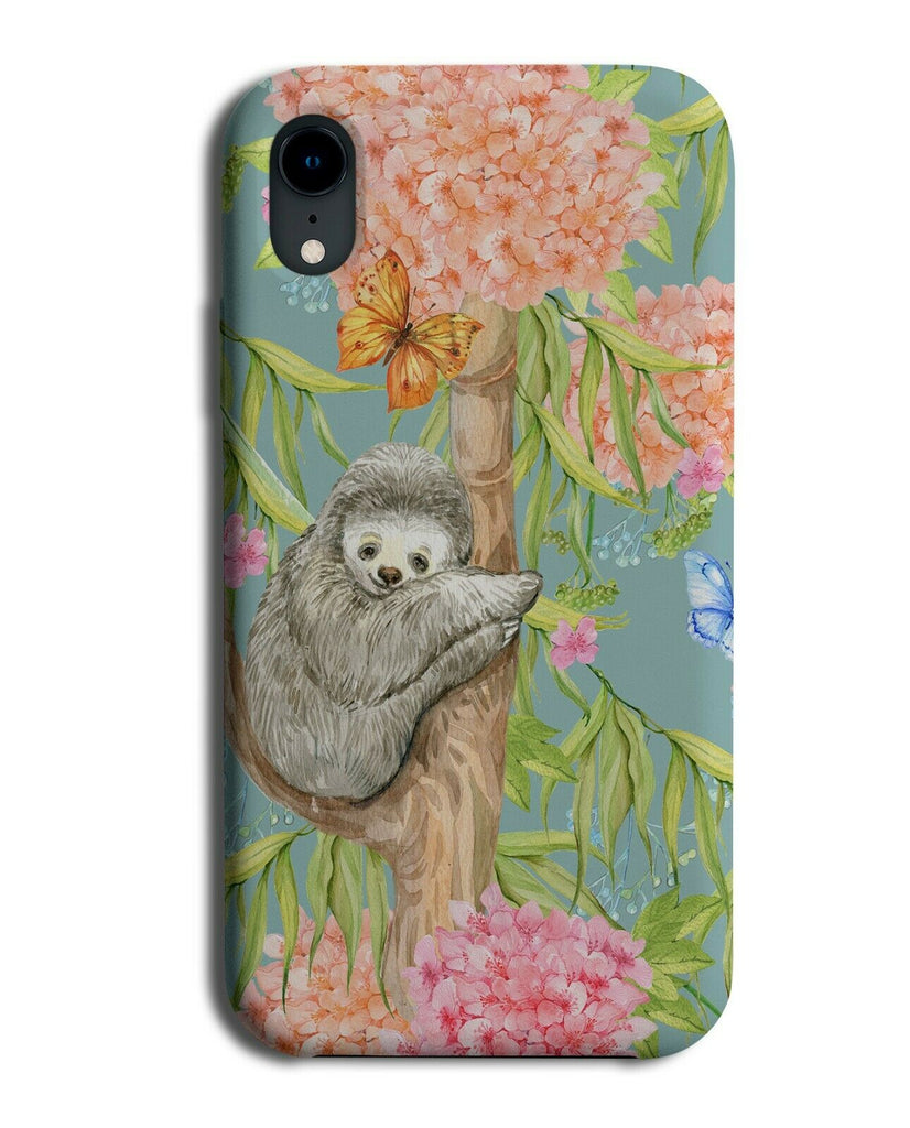 Sloth Pattern Phone Case Cover Sloths Design Image Photograph Drawing G298