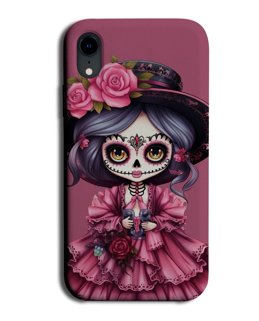 Mexican Princess Phone Case Cover Mexico Catrina Style Day Of The Dead Pink CK33