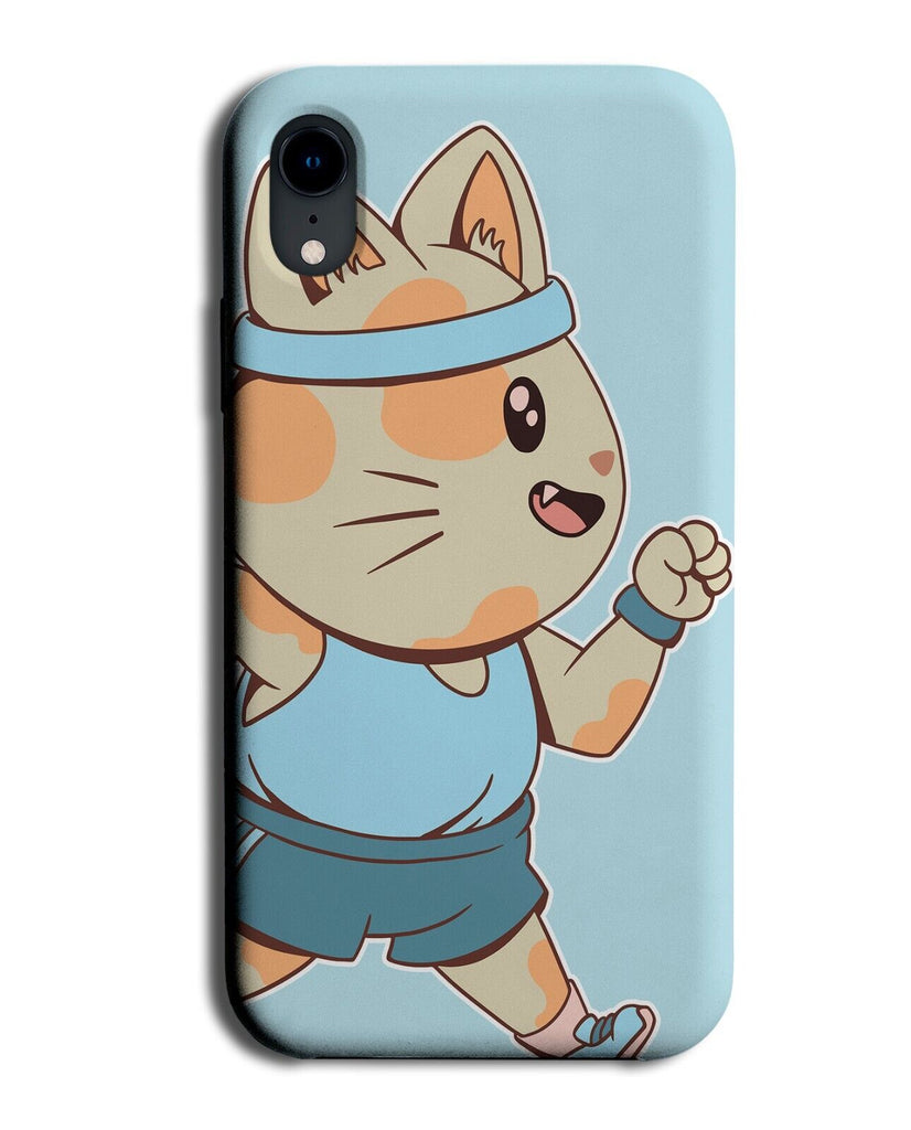 Jogging Cat Phone Case Cover Cats Jog Jogger Cartoon Runner Exercise P099