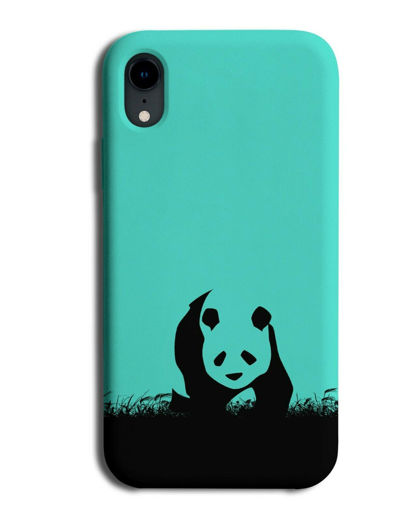 Panda Bear Phone Case Cover Giant Pandas Turquoise Green i279