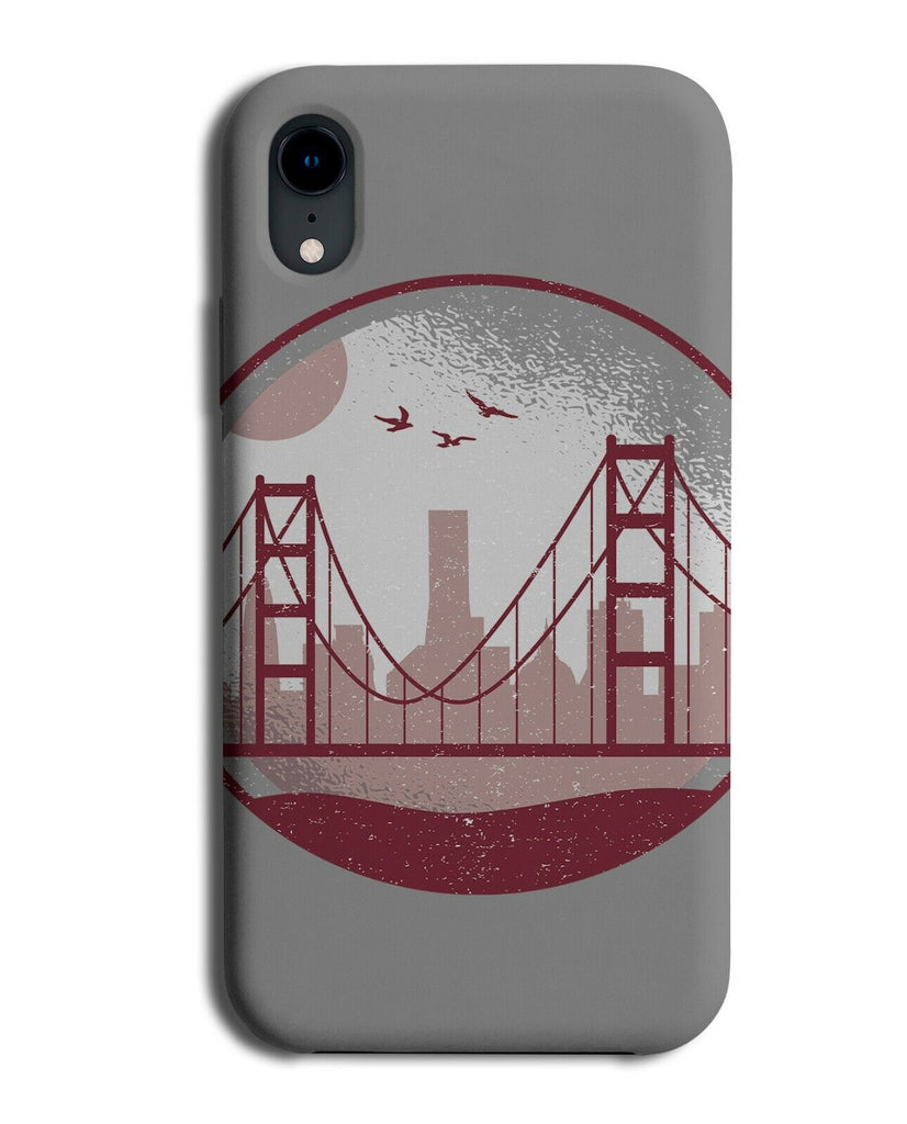 San Francisco Golden Gate Bridge Retro Poster Design Phone Case Cover K379