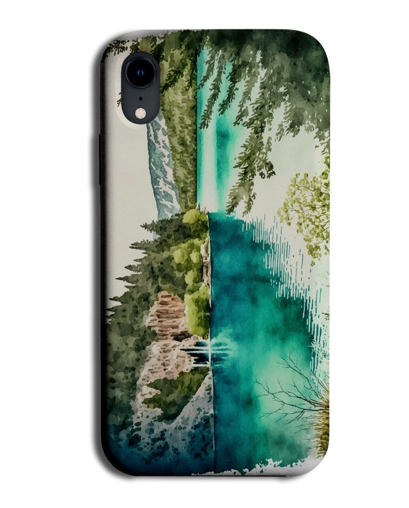 Nature Lake Watercolour Art Phone Case Cover Lakes America Camp Water Art P253Y