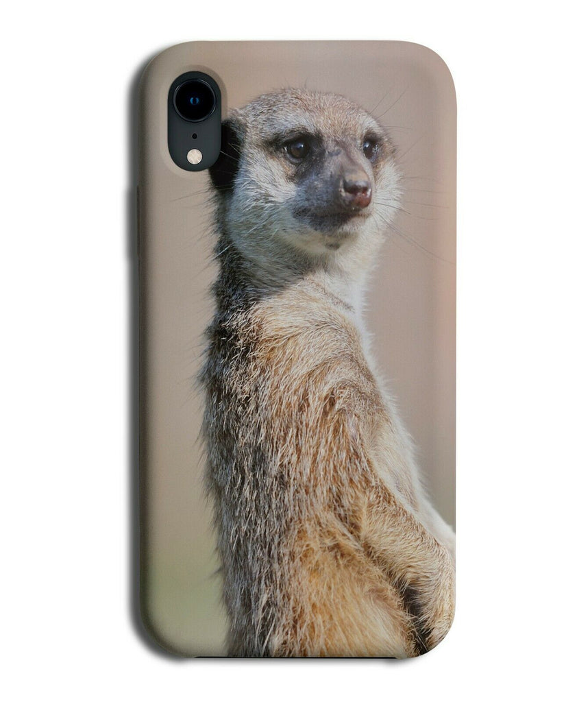 Standing Meerkat Phone Case Cover Meerkats Picture Funny Animal Peering H247