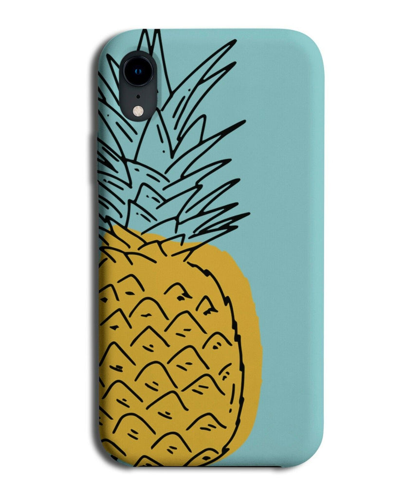 Abstract Pineapple Watercolour Oil Painting Phone Case Cover Retro Fruit K033