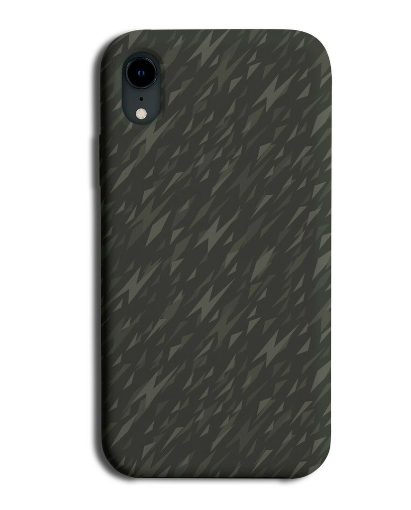 Dark Green Camo Phone Case Cover Black Grey H579