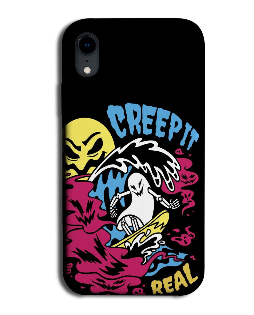 Funny Surfing Ghost Phone Case Cover Surf Ghoul Ghouls Halloween Surfer N439