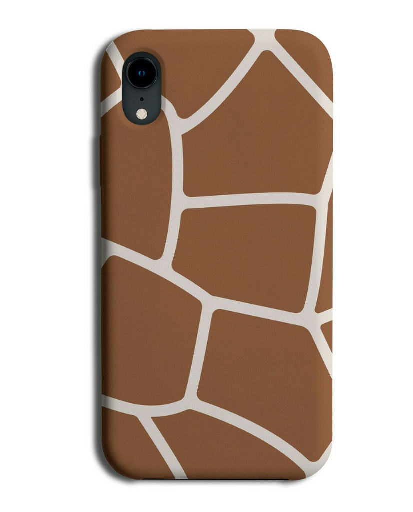 Dark Orange and White Giraffe Skin Design Phone Case Cover Shapes Giraffes H334