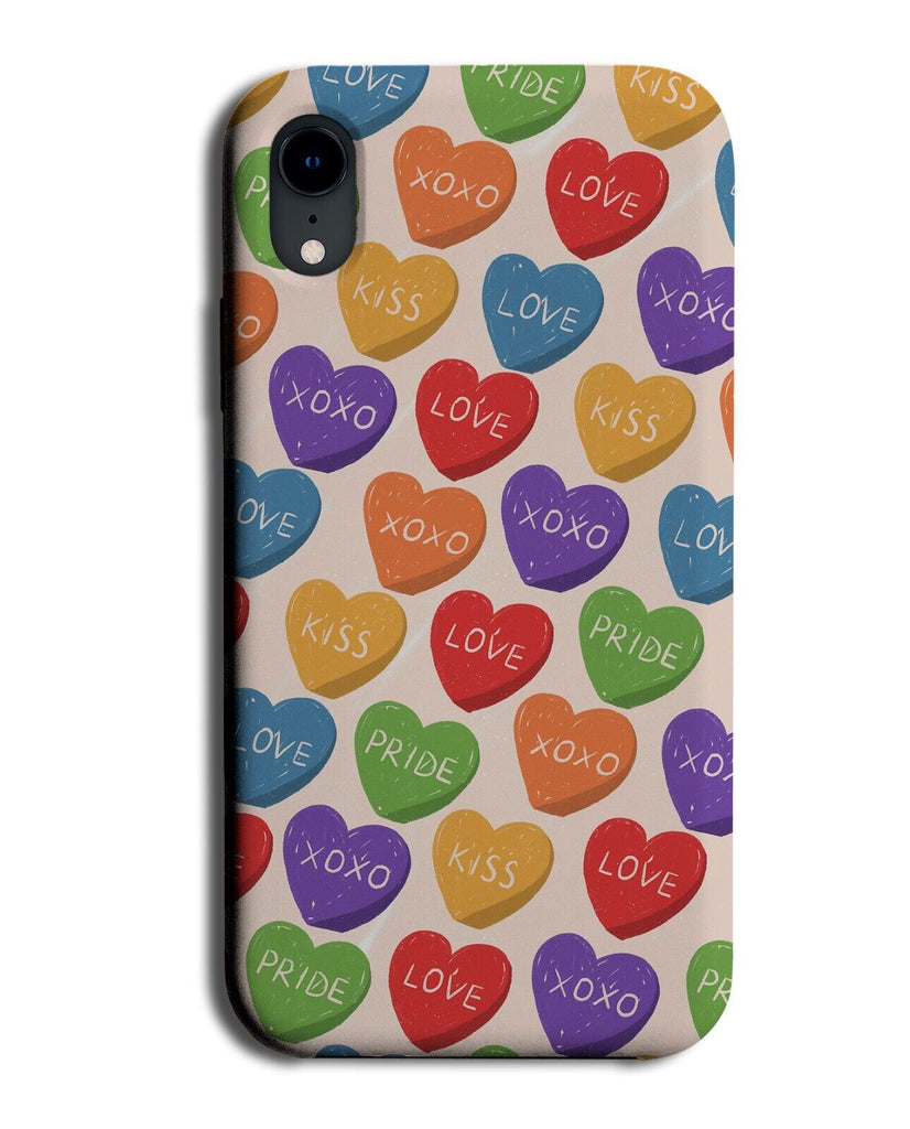 Pride Lovehearts Pattern Phone Case Cover Love Heart Shapes Design Colours CD11