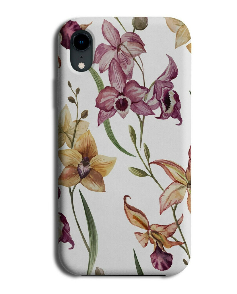 Bougainvillea Flowers Phone Case Cover Bluebell Iris Daffodil Flower Photo H020