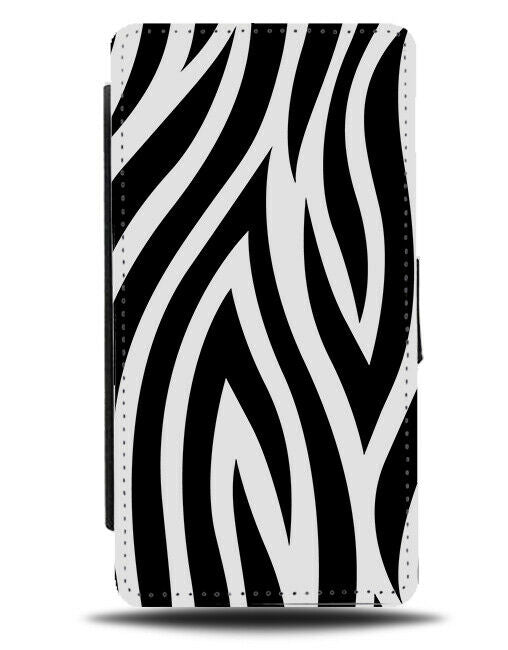 Black and White Large Zebra Stripes Flip Wallet Case Lines Pattern Striped H320