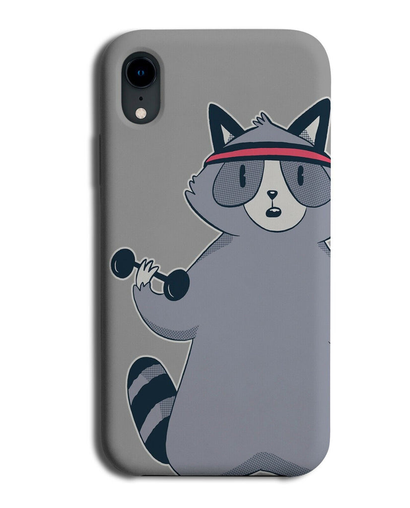 Fitness Raccoon Phone Case Cover Gym Workout Headband Cardio K950