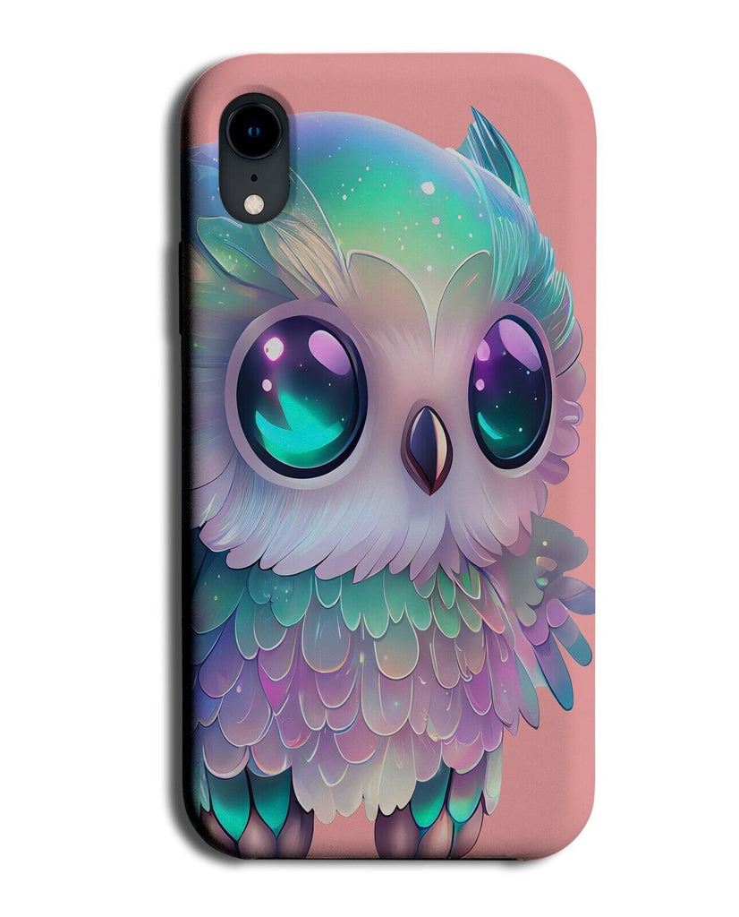 Fantasy Style Owl Phone Case Cover Colourful Ice Winter Christmas Chibi BJ40