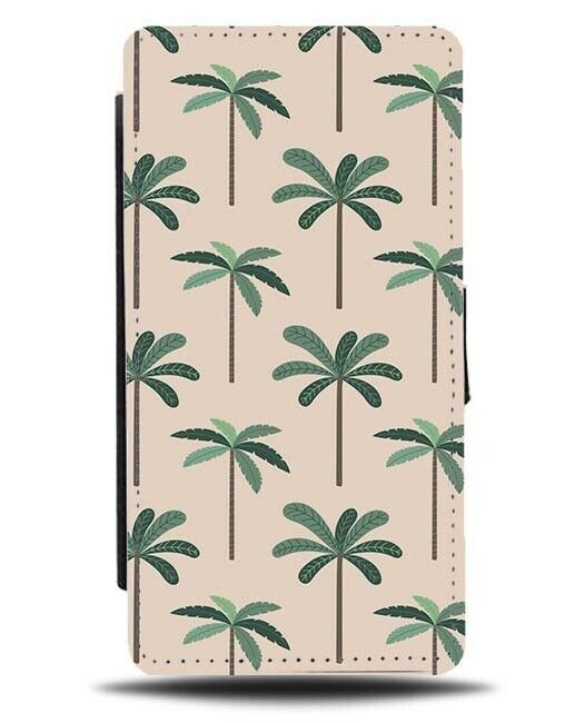 Desert Palm Tree Pattern Flip Wallet Case Print Sand Sany Design Cartoon F505