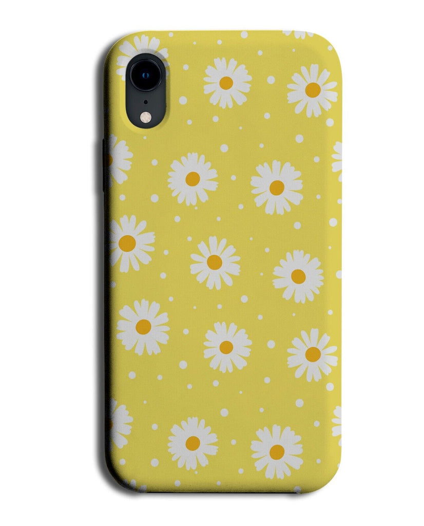Yellow Daisy Polka Dot Summer Pattern Phone Case Cover Daisies Flowers Q779A