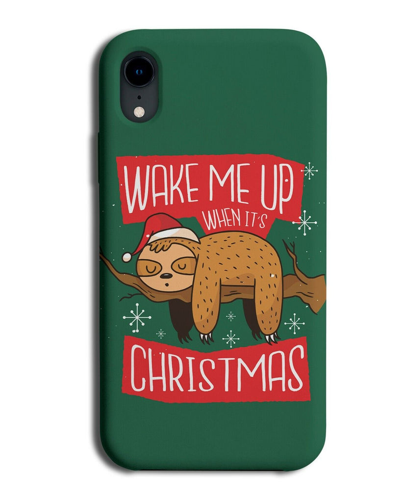 Funny Christmas Sloth Phone Case Cover Xmas Animal Sloths Asleep Sleeping E674